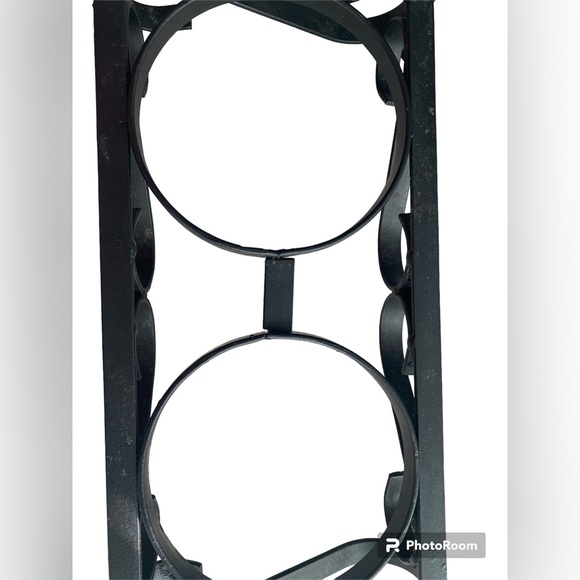 New Dog Cat Pet Food Water Bowl Stand Raised Black Metal Holder Dish Scroll - Picture 3 of 6